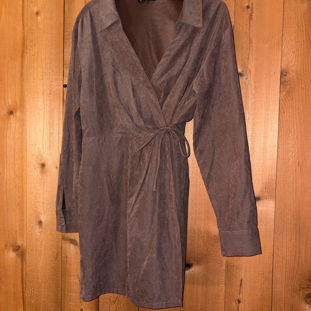 100% Polyester Wrap Dress